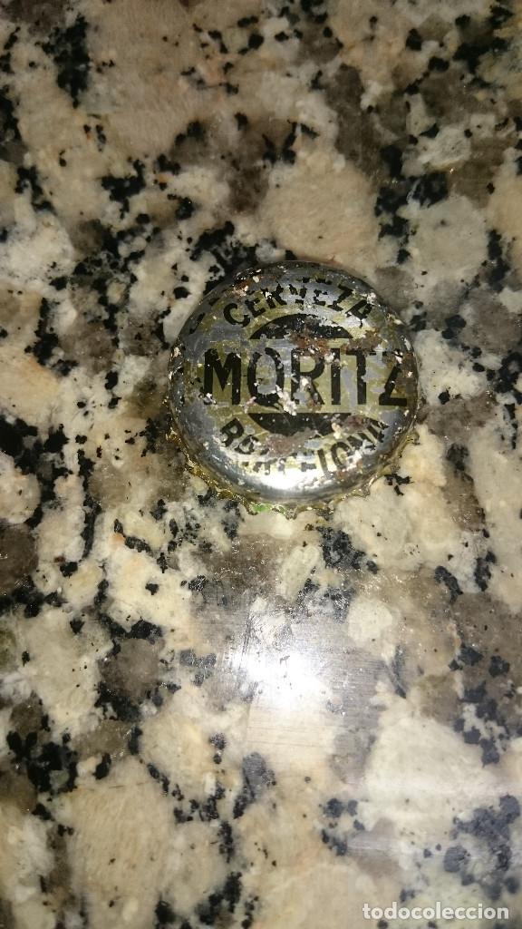 Colecionismo de Coca-Cola e Pepsi: ANTIGUA CHAPA CORONA CERVEZA MORITZ BARCELONA REVERSO CORCHO