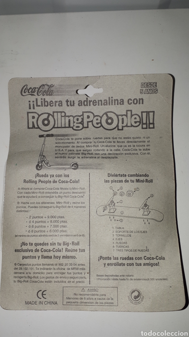 Coleccionismo de Coca-Cola y Pepsi: MINI ROLL COCACOLA COCA COLA NUEVO - Foto 2