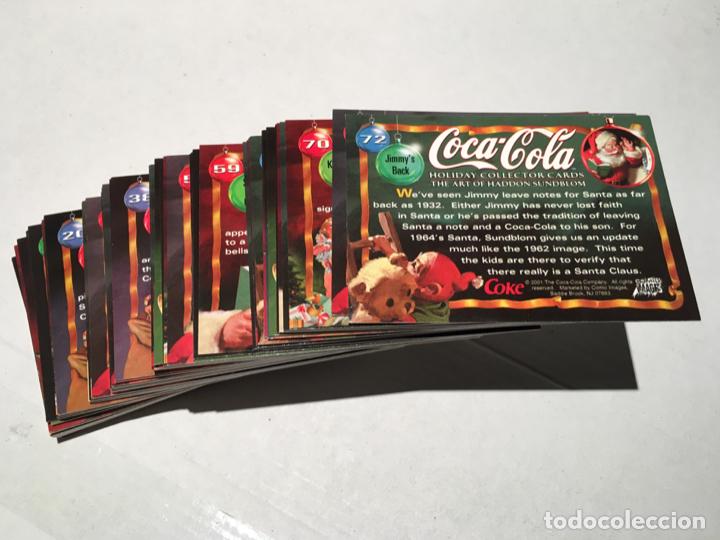 Collectionnisme de Coca-Cola et Pepsi: COLECCION DE 72 CARTAS FICHAS DE LOS CARTELES ANTIGUOS DE COCA COLA