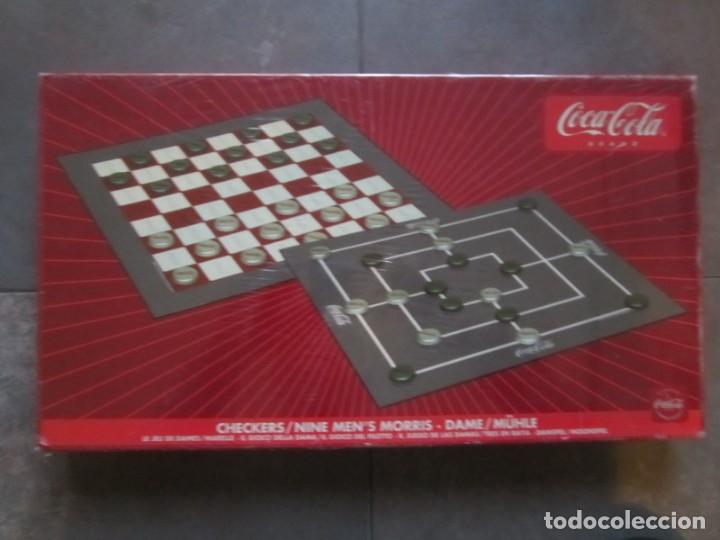 Colecionismo de Coca-Cola e Pepsi: JUEGO OFICIAL COCA COLA DAMAS Y TRES EN RAYA, NUEVO EN CAJA