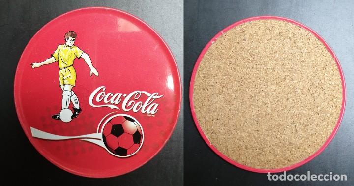 Colecionismo de Coca-Cola e Pepsi: COCA-COLA - PORTAVASO METALICO CON BASE DE CORCHO