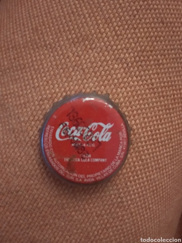 Collectionnisme de Coca-Cola et Pepsi: CHAPA CORONA COCA COLA A&Ntilde;OS 90