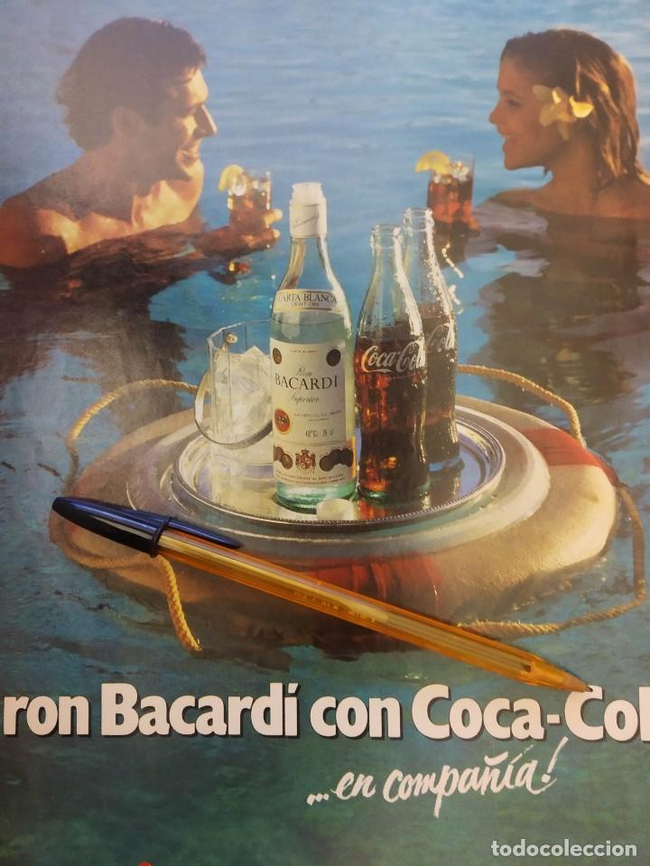 Collectionnisme de Coca-Cola et Pepsi: RON BACARDI CON COCA COLA...EN COMPA&Ntilde;IA. PUBLICIDAD.
