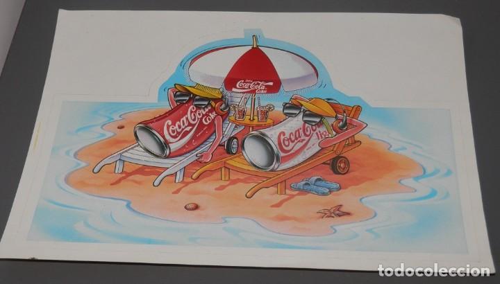 Colecionismo de Coca-Cola e Pepsi: PEGATINA VINTAGE  DE LA MARCA COCA-COLA