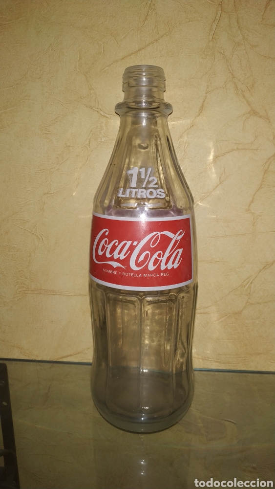 botela de coca cola de 1'5 litros de cristal. - Compra venta en  todocoleccion