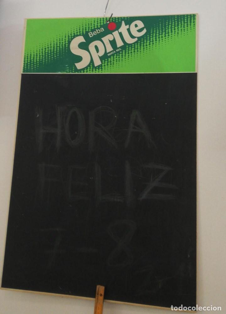 Sammeln von Coca-Cola und Pepsi: PIZARRA DE BAR ANTIGUA PUBLICIDAD SPRITE DE 75 CMS. DE ALTO X 50 DE LARGO