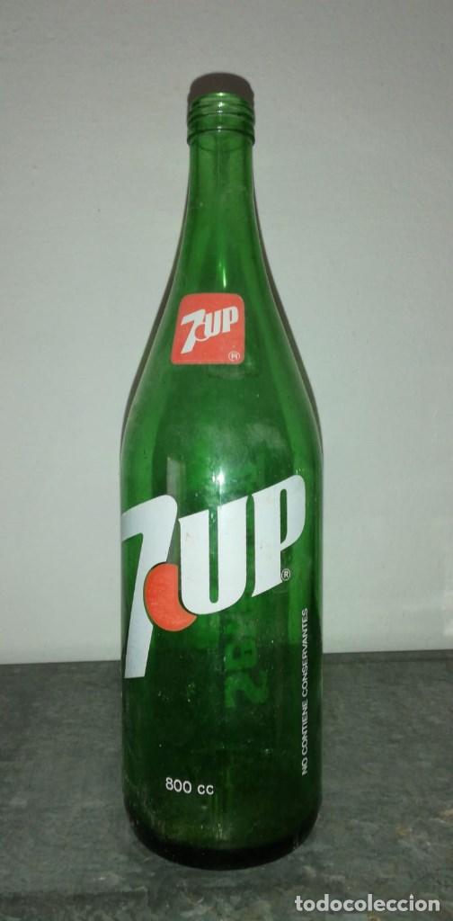 Coleccionismo de Coca-Cola y Pepsi: BOTELLA SEVEN UP 7 UP CRISTAL ANTIGUA 800 CC
