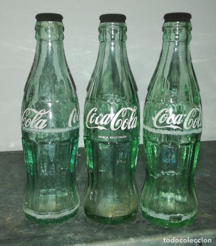 Collezionismo di Coca-Cola e Pepsi: BOTELLA COCA COLA ANTIGUA LOTE DE 3 UDS.