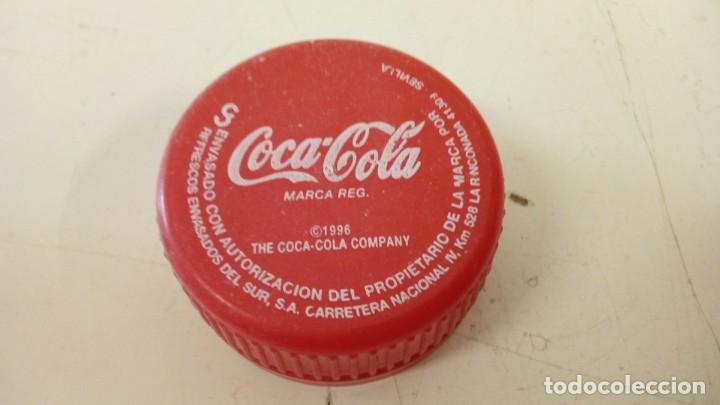 Collezionismo di Coca-Cola e Pepsi: TAP&Oacute;N ROSCA COCA-COLA 1996 SEVILLA FACTOR&Iacute;A S PL&Aacute;STICO