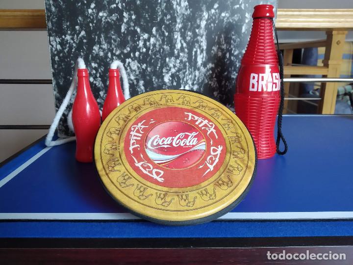 Colecionismo de Coca-Cola e Pepsi: LOTE COCA COLA. PORTA CD, COMBA Y MARACA