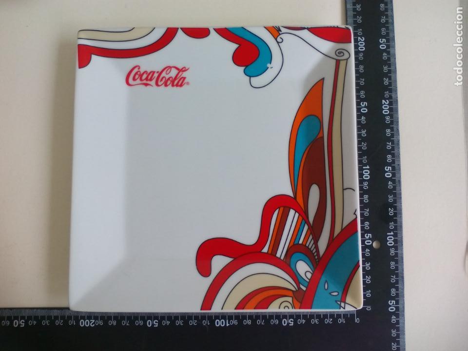 Colecionismo de Coca-Cola e Pepsi: PLATO CUADRADO DE COCA COLA