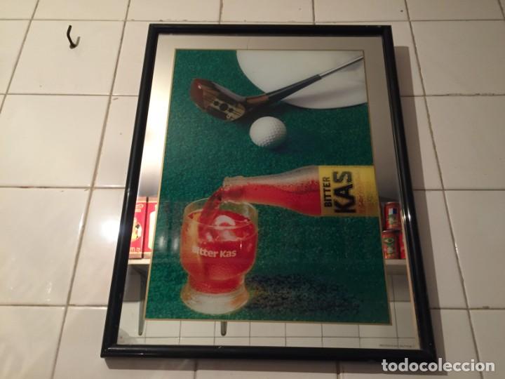 Coleccionismo de Coca-Cola y Pepsi: Cuadro espejo BITTER KAS - Foto 1