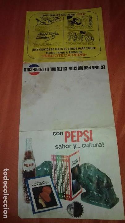 Colecionismo de Coca-Cola e Pepsi: antiguo catalogo publicidad de promocion cultural pepsi cola.chapa consigue libros a&ntilde;o 1971.da&ntilde;o hum