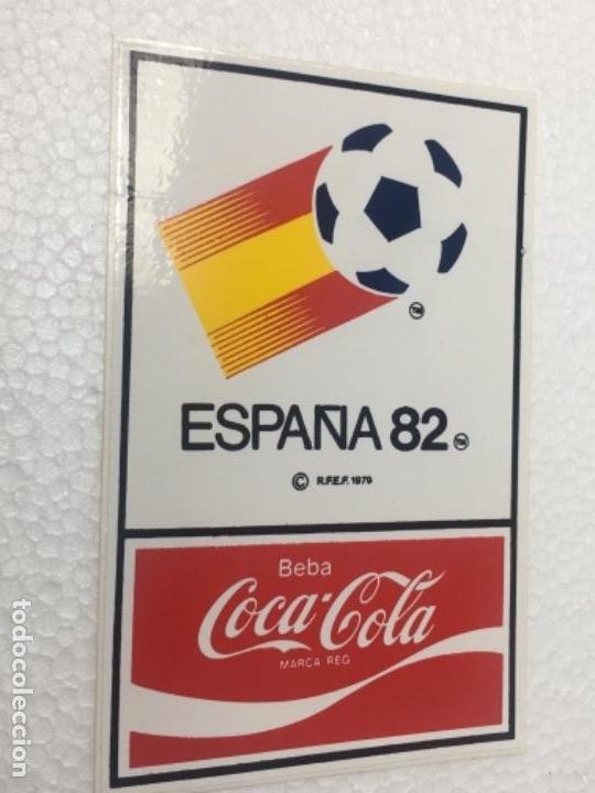 Collecting of Coca-Cola and Pepsi: Original antiguo pegatina cocacola cosa-co&ntilde;a f&uacute;tbol Espa&ntilde;a 82
