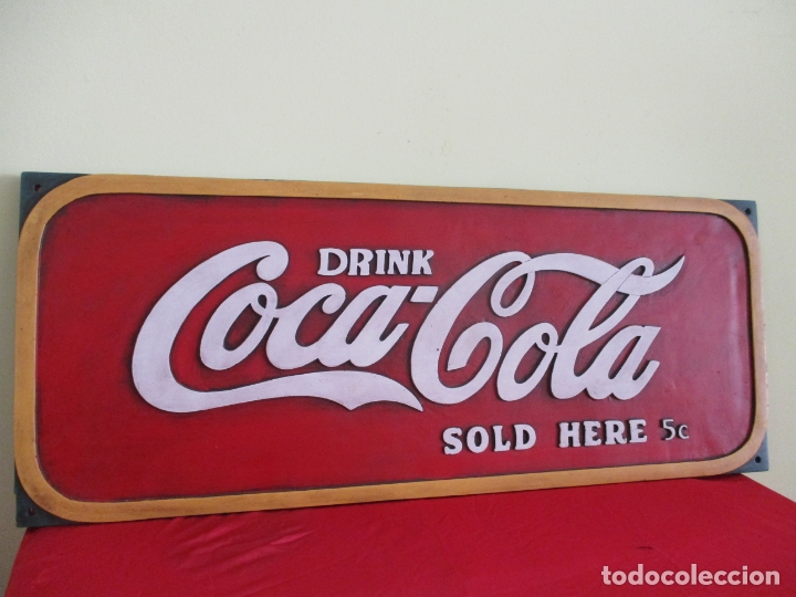 Coleccionismo de Coca-Cola y Pepsi: Placa de coca cola - Foto 2