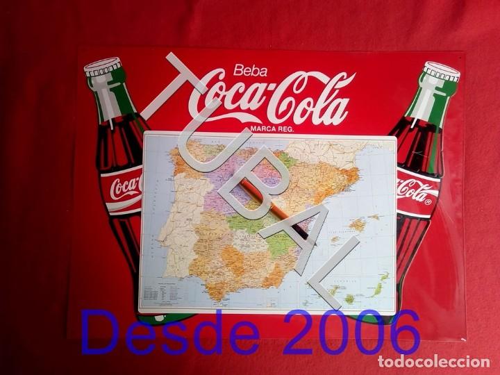 Sammeln von Coca-Cola und Pepsi: TUBAL chapa placa COCA COLA MAPA ESPA&Ntilde;A GRANDE