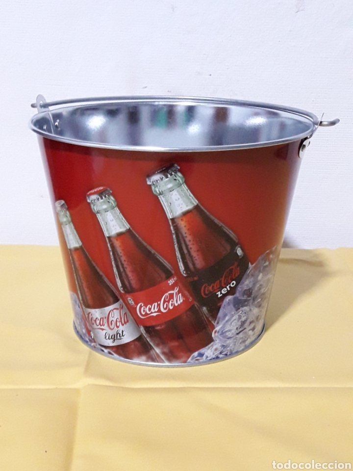Coleccionismo de Coca-Cola y Pepsi: CUBO DE COCA-COLA DE CIM 19CM - Foto 1