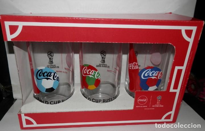 Sammeln von Coca-Cola und Pepsi: CAJA DE VASOS HECHOS PARA LA FIFA WORDL CUP RUSSIA 2018