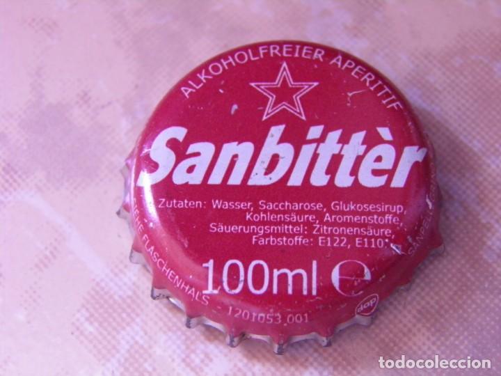 Coleccionismo de Coca-Cola y Pepsi: BOTTLE CAP CHAPA APERITIVO SIN ALCOHOL SANPELLEGRINO SANBITT&Egrave;R (4). ITALIA.--LOTE N. 1706-CARMANJO