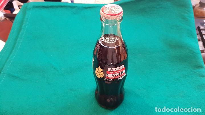 Collezionismo di Coca-Cola e Pepsi: BOTELLA COCA-COLA CLASSIC 23,7 CL. EVANDER HOLYFIELD (2001) U.S.A.