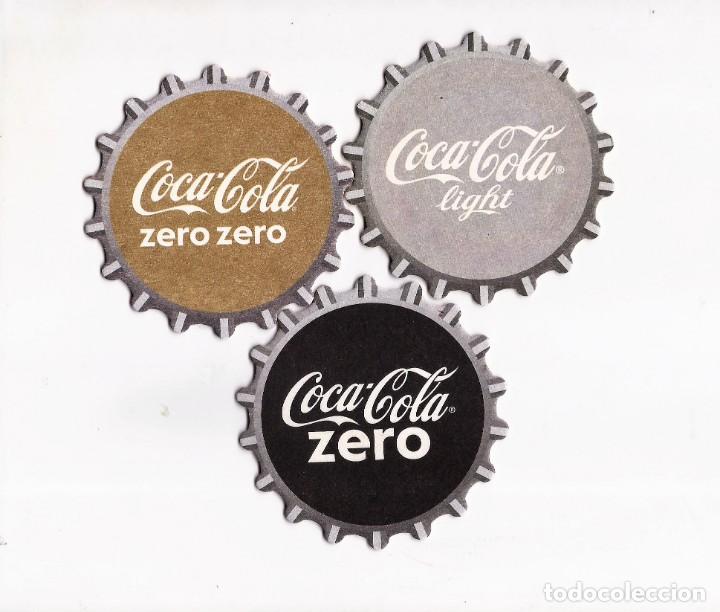 Coleccionismo de Coca-Cola y Pepsi: Tres posabasos de la casa Coca Cola