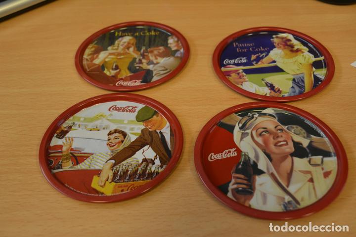Collezionismo di Coca-Cola e Pepsi: SERIE DE 4 POSAVASOS METALICOS DE COCA COLA