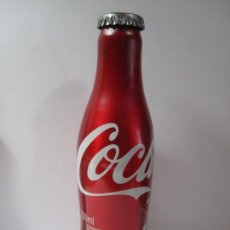 Coleccionismo de Coca-Cola y Pepsi: BOTELLA COCA COLA DE ALUMINIO 250ML 125 AÑOS SIN ABRIR LLENA. Lote 170971948