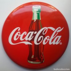 Coleccionismo de Coca-Cola y Pepsi: COCA-COLA PLACA METÁLICA PUBLICIDAD COKE. Lote 172250765