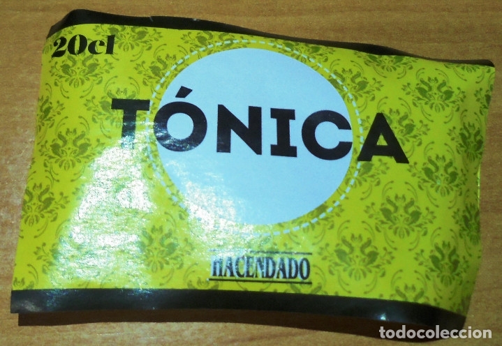 Sammeln von Coca-Cola und Pepsi: ETIQUETA TONICA HACENDADO 20cl MIDE 7,5cm X 4,6cm