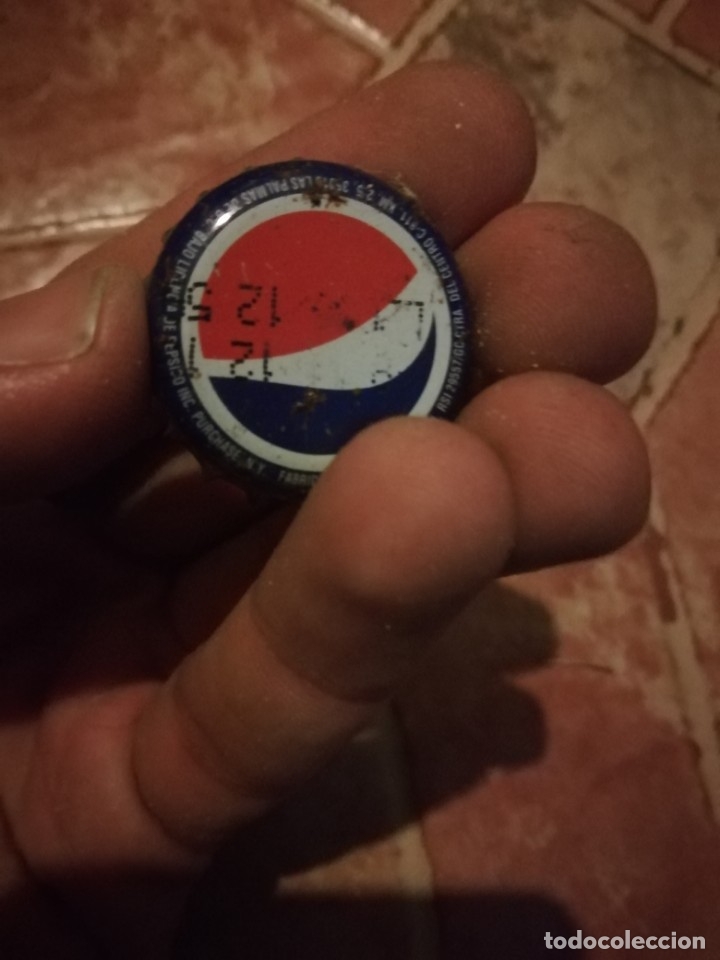 Sammeln von Coca-Cola und Pepsi: Antigua chapa de corona de botella refresco gaseosa pepsi cola ahemon Las Palmas de Gran Canaria