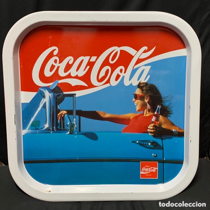 Collecting of Coca-Cola and Pepsi: Preciosa bandeja de metal a&ntilde;os 80-90 de coca cola