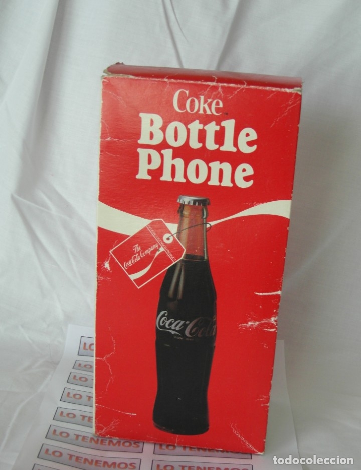 Coleccionismo de Coca-Cola y Pepsi: Tel&eacute;fono de botella de coca cola con caja - Foto 1