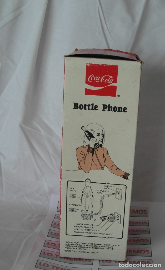 Coleccionismo de Coca-Cola y Pepsi: Tel&eacute;fono de botella de coca cola con caja - Foto 3