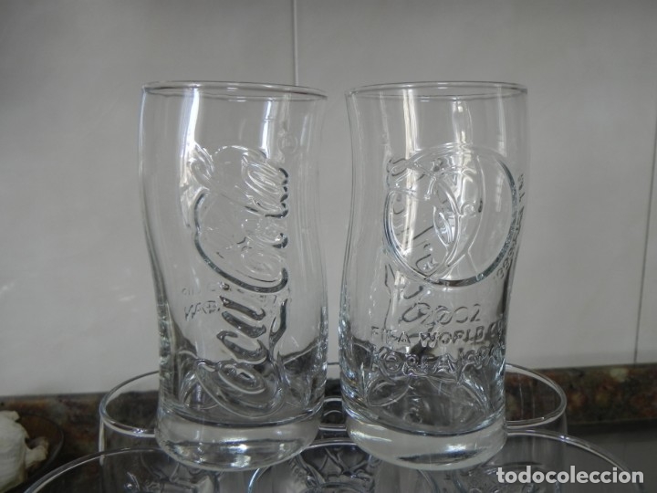 Collecting of Coca-Cola and Pepsi: 2 VASOS DEL MUNDIAL COREA JAPON / SIN USAR