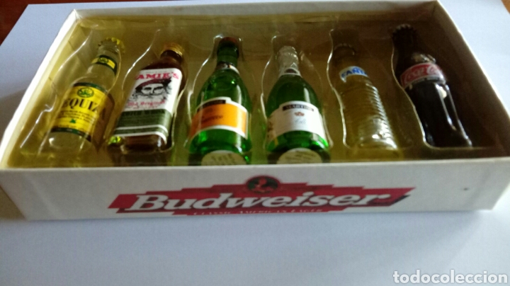 Coleccionismo de Coca-Cola y Pepsi: LOTE BOTELLAS BUDWEISER
