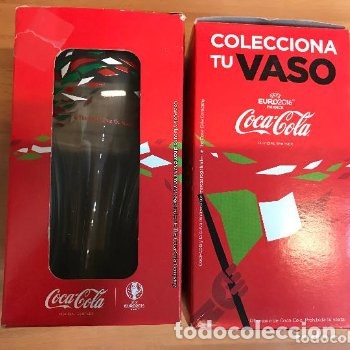 Collezionismo di Coca-Cola e Pepsi: PAREJA VASOS COCACOLA EUROCOPA 2016 ITALIA