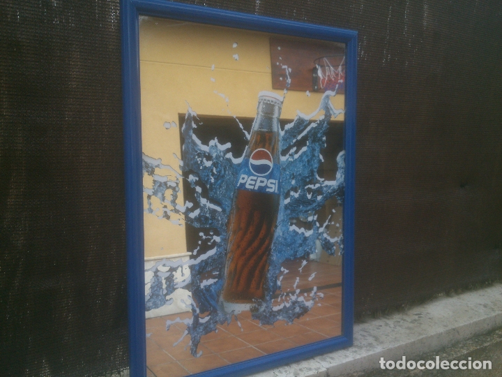 Coleccionismo de Coca-Cola y Pepsi: CUADRO CON BOTELLA DE PEPSI Y ESPEJO - Foto 2