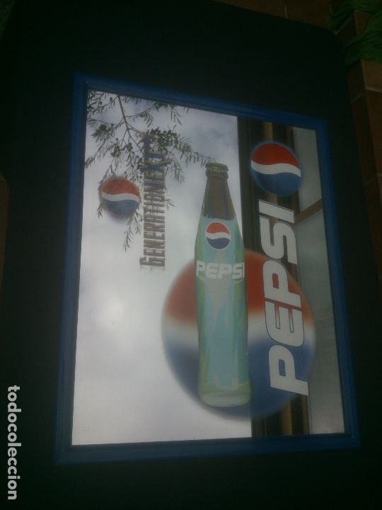 Coleccionismo de Coca-Cola y Pepsi: CUADRO CON BOTELLA DE PEPSI - Foto 2
