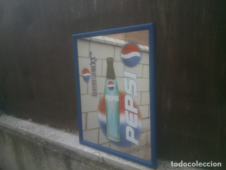 Coleccionismo de Coca-Cola y Pepsi: CUADRO CON BOTELLA DE PEPSI - Foto 1