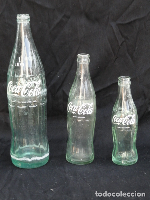 Collectionnisme de Coca-Cola et Pepsi: LOTE 3 BOTELLAS DE COCA-COLA. A&Ntilde;OS 70.