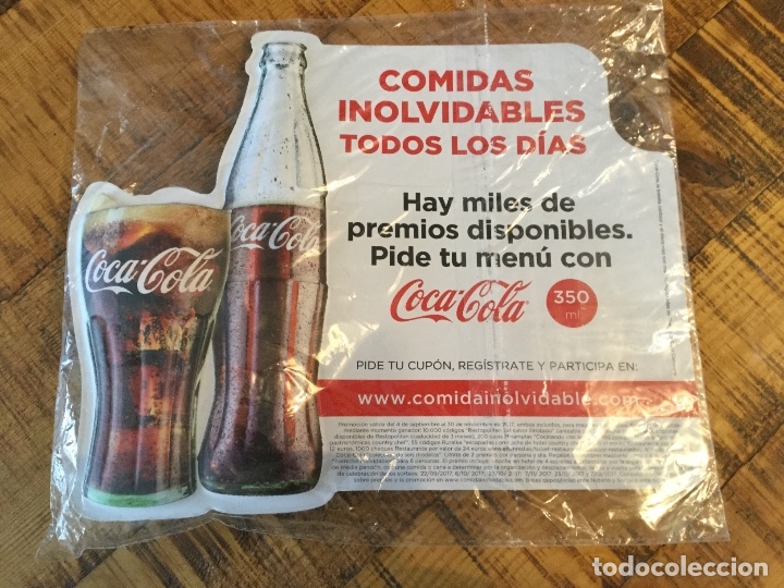 Sammeln von Coca-Cola und Pepsi: COCA COLA CARTEL DE PL&Aacute;STICO PARA COLGAR EN PUERTA-COMIDAS INOLVIDABLES