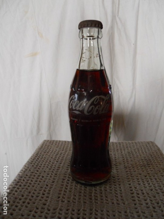 botella cristal coca-cola 1 litro con tapón. se - Compra venta en  todocoleccion