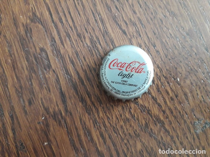 Colecionismo de Coca-Cola e Pepsi: chapa tap&oacute;n corona de coca cola light, Esplugues de Llobregat, Barcelona