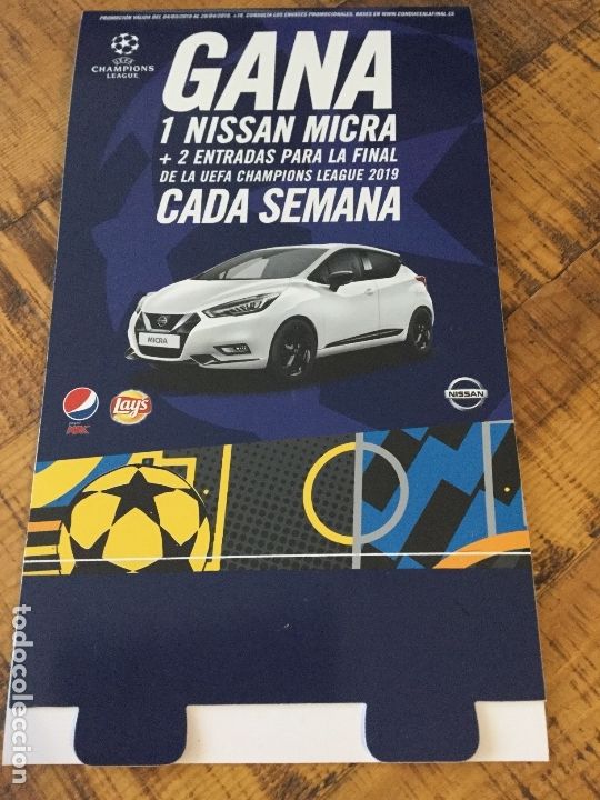 Sammeln von Coca-Cola und Pepsi: PEPSI MAX - LAYS - UEFA CHAMPIONS LEAGUE -DIPTICO PUBLICIDAD CONDUCE A LA FINAL .