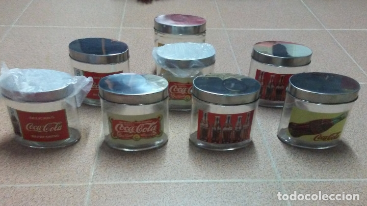 Coleccionismo de Coca-Cola y Pepsi: 8 FRASCOS DE CRISTAL COCA COLA - Foto 1