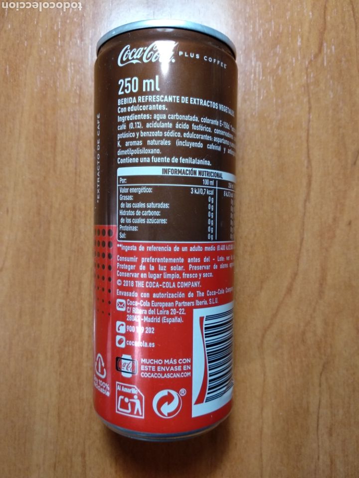 Coleccionismo de Coca-Cola y Pepsi: Lata de Coca-Cola Coffee. Llena - Foto 3