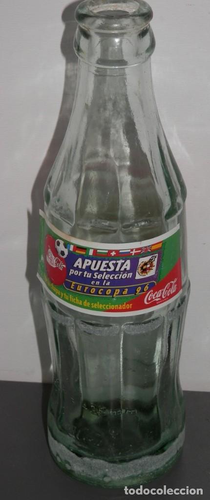 Coleccionismo de Coca-Cola y Pepsi: BOTELLA COCA-COLA  - EUROCOPA 96 - Foto 2