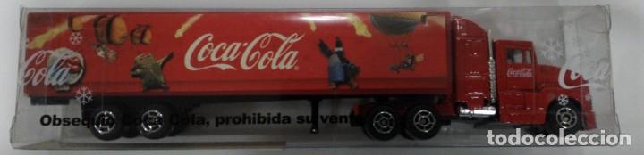 Collectionnisme de Coca-Cola et Pepsi: CAMI&Oacute;N TRAILER COCA COLA 18 CM X 4 DE ALTURA. CABINA MET&Aacute;LICA