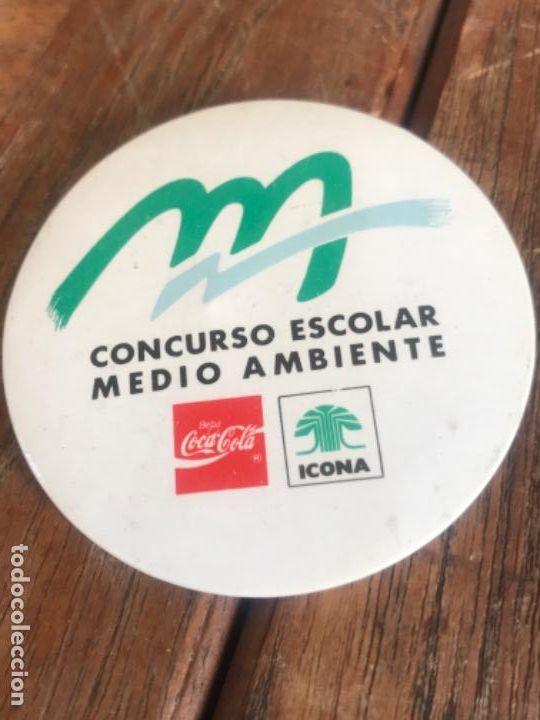Collectionnisme de Coca-Cola et Pepsi: Coca-Cola Chapa Insignia Concurso Nacional Medio Ambiente. Icona
