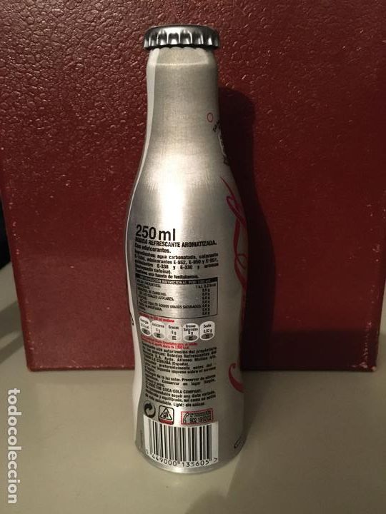 Coleccionismo de Coca-Cola y Pepsi: BOTELLA DE COCA COLA ALUMINIO LLENA SIN ABRIR - Foto 3